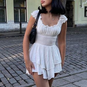 Princess Polly Love Galore White Romper